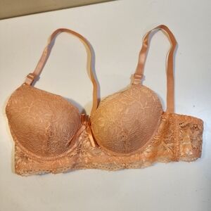 VIOLA'S SECRET Lace Push-Up Bra in Peach 36A